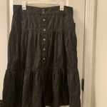 Time And Tru Women's Tiered Button Front Denim Skirt Western Choose Your Size Black Size undefined Photo 3