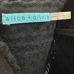 Alice + Olivia  Tabitha Chenille Cashmere Blend Dress Black Size SP Photo 7