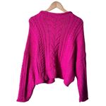 Pilcro and the Letterpress Anthropologie Pilcro Mock Neck Cable Knit Sweaterater Size Large Photo 8