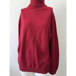 Vintage George Good Womens 100 Percent Lambswool Red Turtleneck Sweater EU 44 Size XL Photo 4
