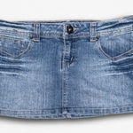 Streetwear Society Size 5  Pattern Pocket Denim Micro Mini Skirt Photo 0