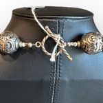 None Amethyst Stone Statement Necklace Photo 4