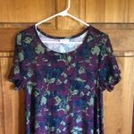 LuLaRoe  floral  purple blue green Carly! Photo 2