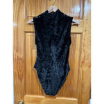 Victoria's Secret Vintage Gold Label Victoria Secret Mock Neck Velour Whismigoth Floral Bodysuit Photo 7