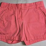 J.Crew Chino Shorts Womens Size 2 Neon Orange Pink Cotton 5" Photo 0