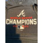 MLB womens m t shirt Atlanta Braves 2021 world series champions White Size M Photo 7