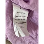 Seafolly Australia Lilac Boathouse Dress 100% Cotton Lined Smocked Airy Large Purple Photo 5