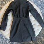 Mango MNG - NWOT black cutout button front mini shirt dress Photo 2