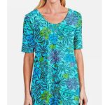 Fresh Produce  Mika Printed Cotton Dress Blue Plus Size Aline Photo 7
