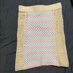 Lovers + Friends Pastel rainbow Crochet mini Skirt Photo 1