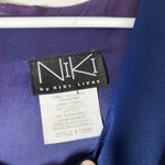 VTG Niki by Niki Livas Dance Prom May Event Occasion Maxi Dress Sz 6 Blue Photo 2