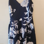 Soprano  string dress blue floral pattern size womens small Photo 0