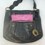 Betsey Johnson Betsy Johnson Vintage Black Vegan Leather Western Horseshoe Shoulder Bag Photo 9
