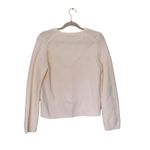 Abercrombie & Fitch NWT  Coquette Bow Tie-Front Cardigan Medium White Old Money Photo 2