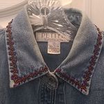 Petite Sophisticate FINAL MARKDOWN Ladies'  Beaded Denim Shirt (S) Photo 1