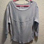 We The Free Grey Long Sleeve Top Woman’s Size Small Free People Photo 0