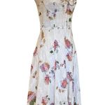 WAYF Hampshire Handkerchief Dress in Floral Printed Eyelet Lace Like New Photo 4