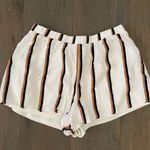 Forever 21  Black/ Mustard Yellow Pinstripe Shorts Size Extra Small Photo 1