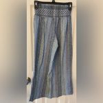 SO  | Blue Striped Linen Gauchos, Size S Photo 3