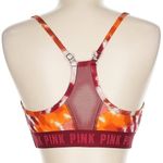 PINK - Victoria's Secret Victorias Secret Pink Ultimate Sports Bra Maroon Tie Dye Stretch Size Medium M Photo 4