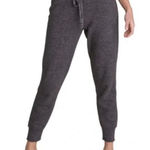 Barefoot Dreams CozyChic Ultra Lite Rib Trim Jogger Pant Carbon Grey Metallic M Photo 0