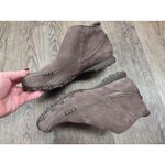 Skechers  Bikers-Zippiest-Moc-Toe Outside Zip Bootie Ankle Boots Shoes Brown 7 Photo 1