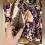 🎉Host Pick🎉Sienna Ricchi Tan Faux Crocodile Floral Hobo Shoulder Bag Purse Photo 10