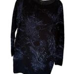Sarah Pacini One Size Fits All Blue Black Sweater Dress Made In Italy Photo 0