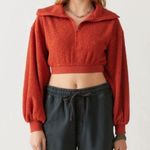 BDG  new leaf quarterzip cropped sweatshirt Photo 1