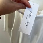 Katie May  Glisten Ivory White Open Back Long Sleeve Mini Dress XS Bridal Party Photo 4