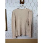 J.Crew Beige Ribbed V-Neck Long Sleeve Sweater - Size - Medium Photo 1