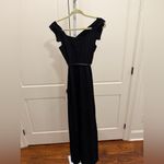 Black Halo  Classic Jackie O Black Jumpsuit Photo 4