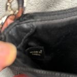 Coach  Swingpack Crossbody Bag Black Leather Turnlock Pocket Adjustable Strap Photo 7