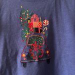 Talbots Christmas Embroidered Crewneck Long Sleeve Tee Size Small Photo 7