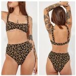 Thrills NEW Free People x black daisy high waist bikini bottom, US size XS Photo 1