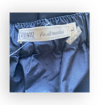 7 For All Mankind new ® ㋛ Shiny Taffeta Strapless Peplum Top ㋛ Midnight Navy ㋛ L Photo 8