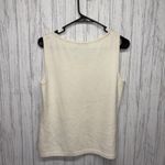 St. John Womens Size M  Knit Tank Ivory EUC Photo 3