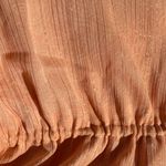 EXPRESS NWOT Orange Shimmer lines Ruffle Sleeve Crop Top Size XL Photo 6