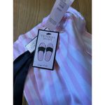 Victoria's Secret Victoria’s Secret Signature SATIN SLIPPERS Pink White Size Large 9-10 NEW Photo 3