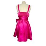 Anthropologie NWT  MAEVE Women’s Pink Satin Bow tie Mini Cocktail Dress Photo 6