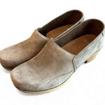 Dansko Mavis Nubuck Leather Slip On Clogs Size EU 41 Comfort Shoes Taupe Tan Photo 0