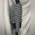 Romeo + Juliet Couture Women’s Navy Cat Print Shoulder Pads Jacket Blazer S NWT Photo 4