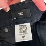 EXPRESS NWOT  women’s solid black skinny mid‎ rise stretch denim jeans pants 0 Photo 6