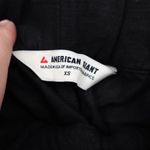 American Giant Women's Linen Short Size XS Made in USA Black Photo 5