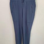 Athleta Unbound Jumpsuit Drawstring Jogger Cargo Pockets Women’s Sz S Blue Photo 2