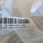 Quince Women's European Linen White Pants Size Large Photo 7