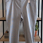 Lane Bryant NWT  Mid-Rise Navy Stripe 4 Season Slim Capri Career Dress Pant, 22 Photo 0