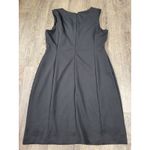 Jennifer Lopez  Black Fitted Chain Dress Sleeveless Size 14 V Neck Photo 4