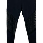 Onzie  Black Lace Leggings M L High Rise Yoga Gym Activewear Stretch Photo 0