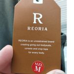 Reoria NWT Women's Size Medium Green Wide V Photo 3